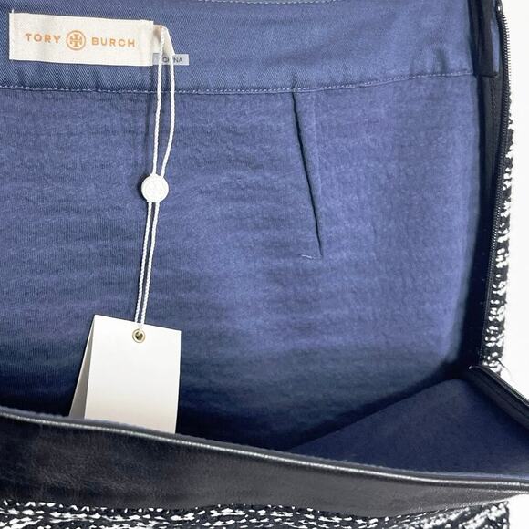 NWT TORY BURCH Women’s Black and White Rafia Woven Pencil Skirt size 6 - Picture 7 of 7